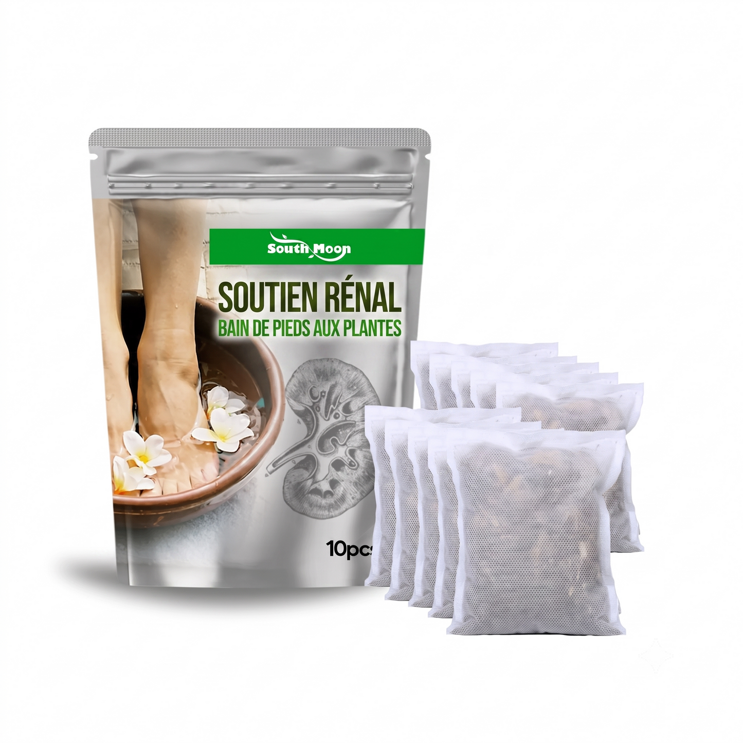 Sachet pour bain de pieds réchauffant les reins – Élimine l'humidité et favorise le sommeil